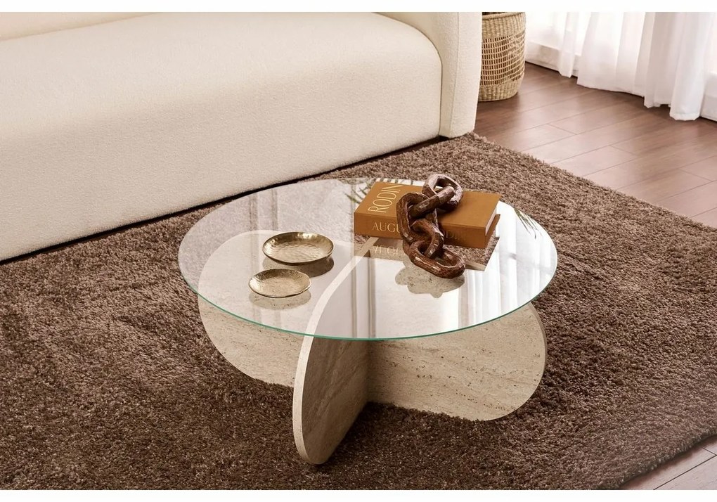 Aeris Travertine dohányzóasztal