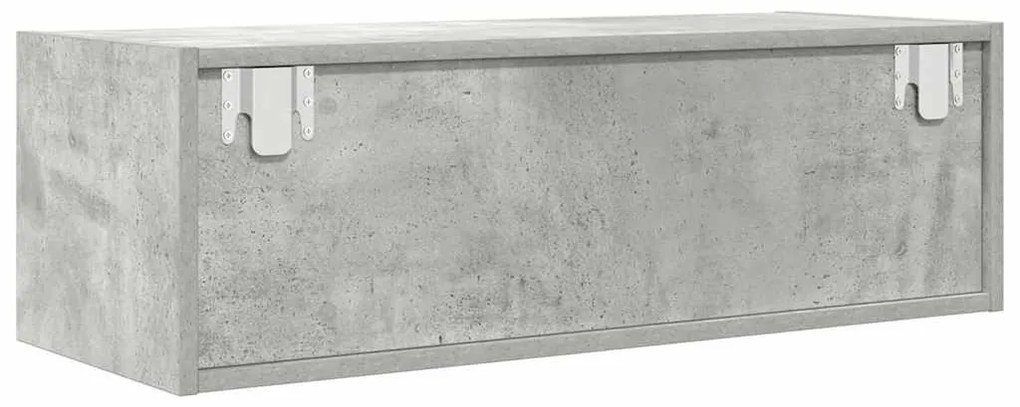 2 db betonszürke szerelt fa TV-szekrény 80x31x25,5 cm