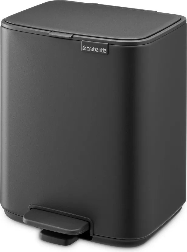 Sötétszürke acél pedálos szemetes 7 l Bo – Brabantia