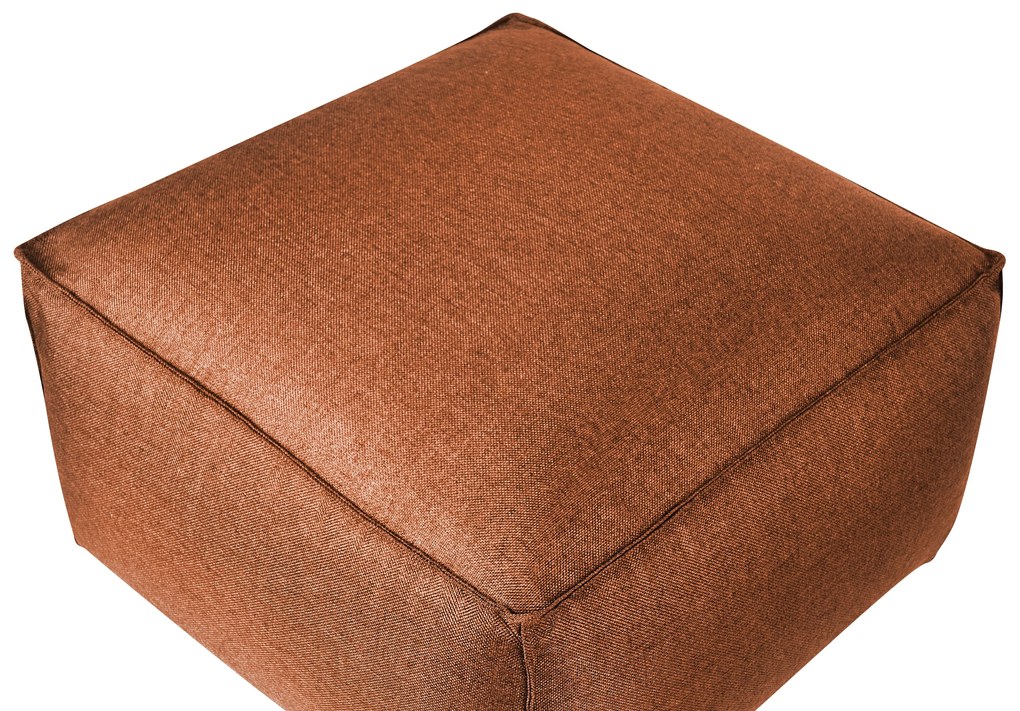 Barna puff 50 x 30 cm MUKKI Beliani