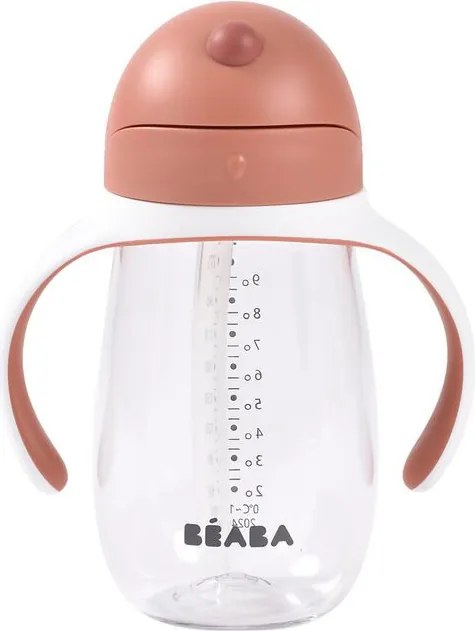 Béaba szívószálas itatópohár – 300 ml, Terracotta