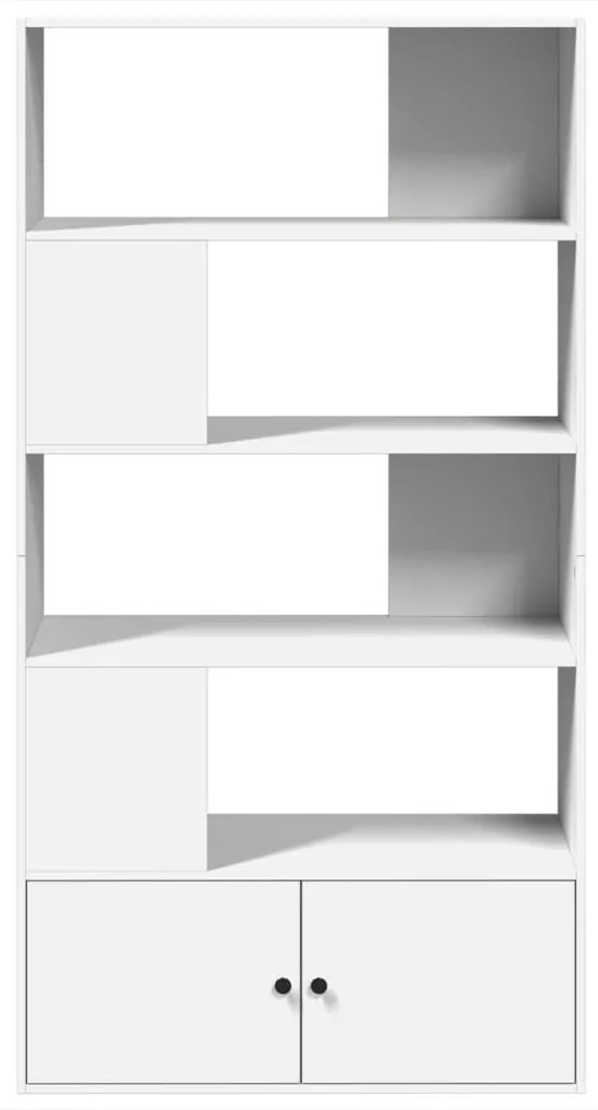 fehér szerelt fa könyvespolc 100 x 36 x 189 cm