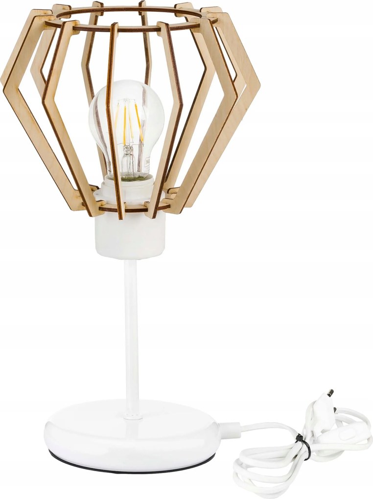 Éjjeli lámpa Loft asztali lámpa led E27 Fa