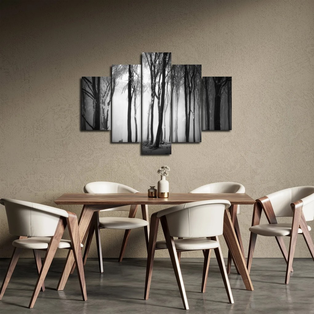 Kép - Farkas a sötét erdőben (150x105 cm)