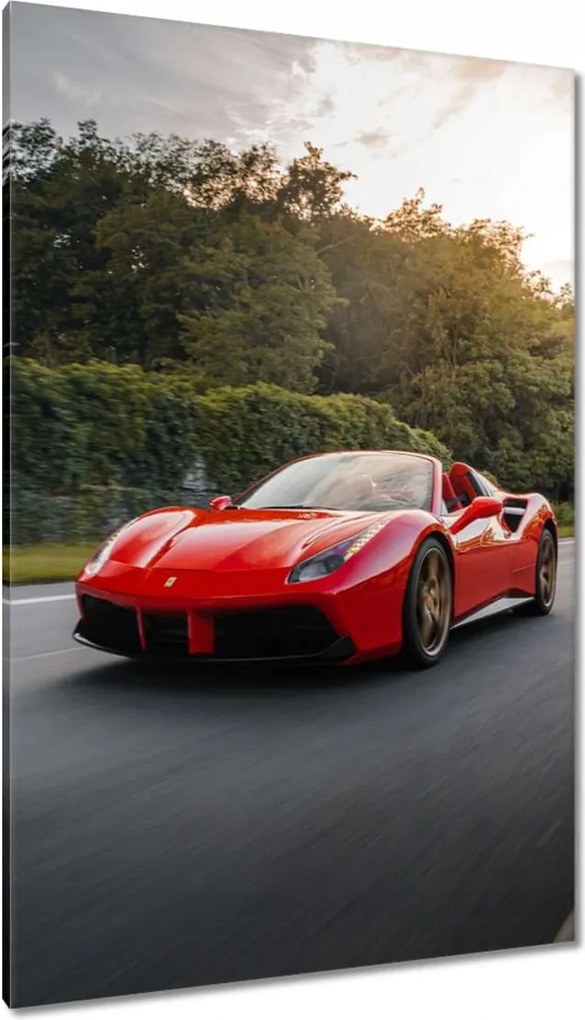 Vászonkép 80x120 Piros Ferrari Út