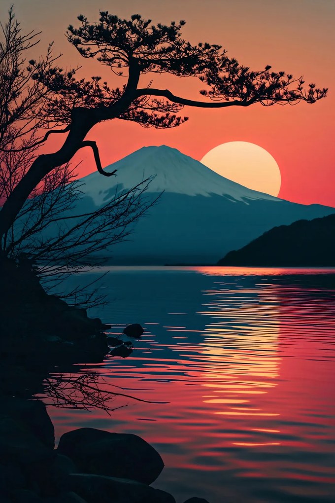 Poszter 40x60cm Hegy este