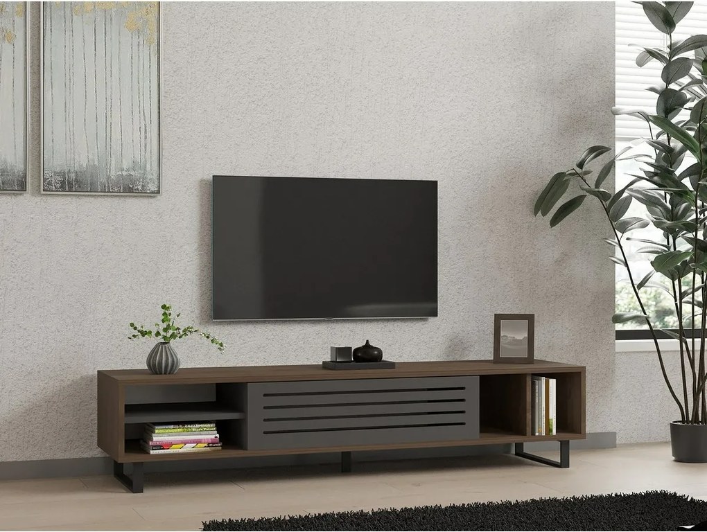 Eray Walnut and Anthracite TV-asztal