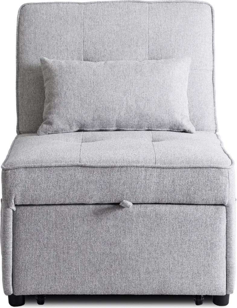 Dönthető, alvófunkciós fotel iberis 80 cm szürke, fotel