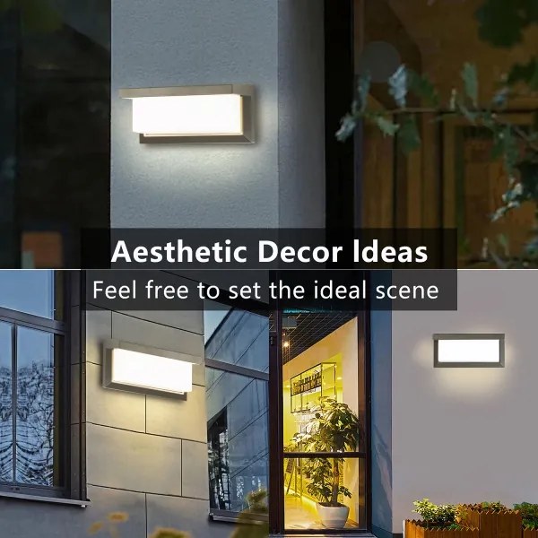 Brilagi - LED dimmelhető kültéri fali lámpatest BRICKY 1xE27/6W/230V 2700-6500K IP54 szürke