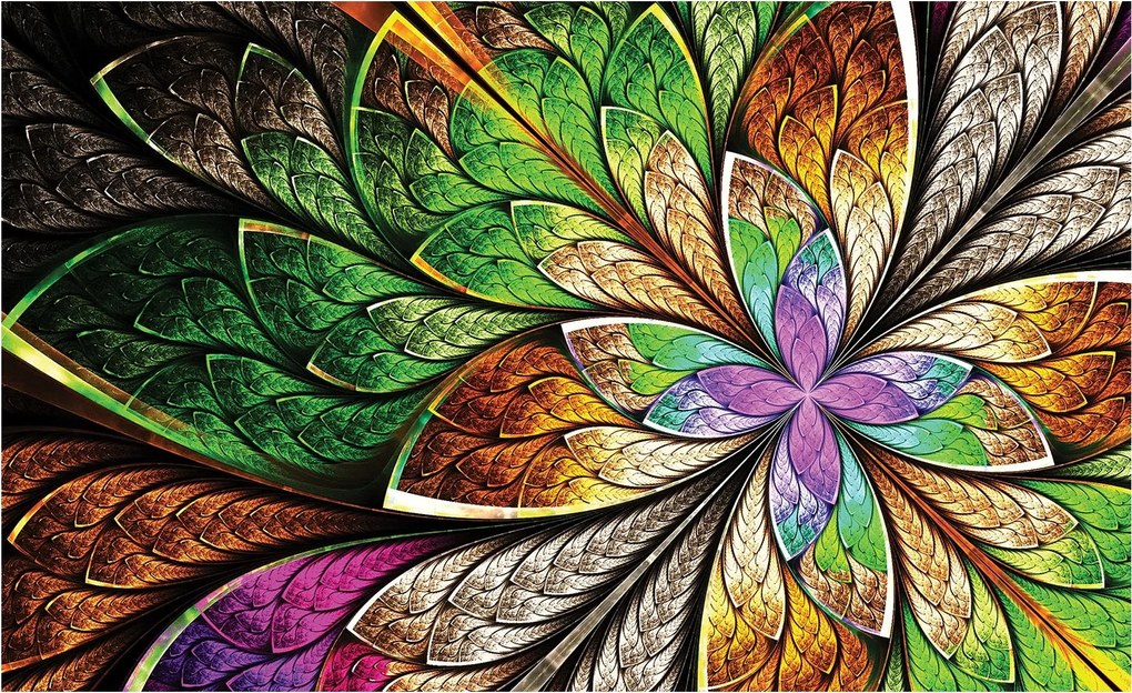 Fotótapéta Absztrakt Virágok Dísz Fantázia Álom minta 200x140 +ragasztó