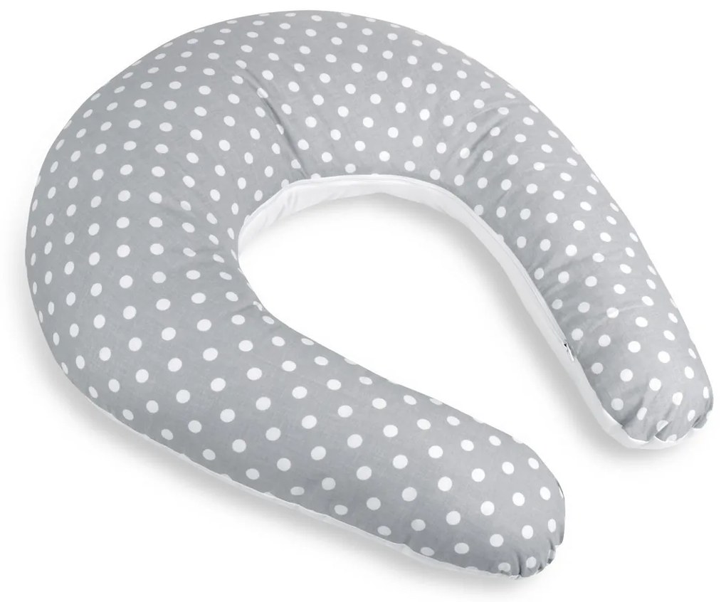 Bellatex szoptatós párnahuzat pöttyös szürke , 180cm