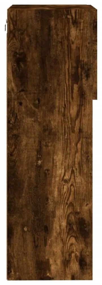 2 db füstös tölgy színű TV-szekrény LED-ekkel 40,5 x 30 x 90 cm