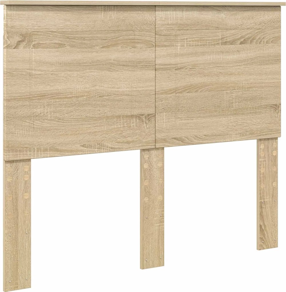 vidaXL Fejtámla Sonoma tölgy 135 cm Faanyag