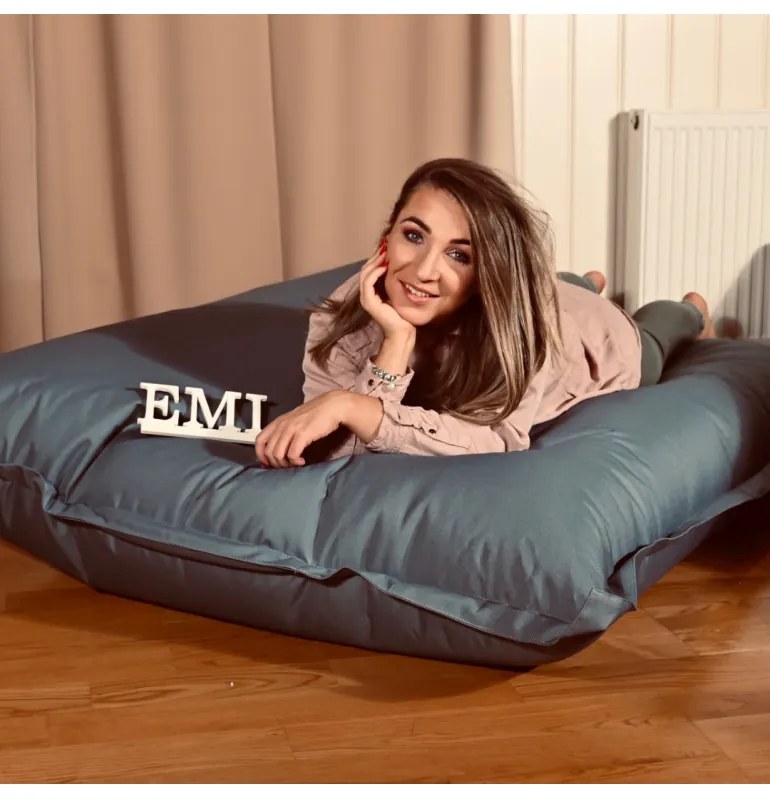 EMI szürke nylon babzsákfotel
