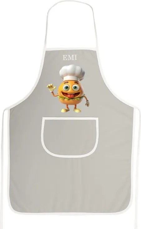EMI Burger konyhai kötény, Fekete