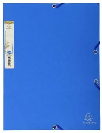 Gumis mappa, karton, A4, EXACOMPTA Forever&amp;reg;, kék (EX56982E)