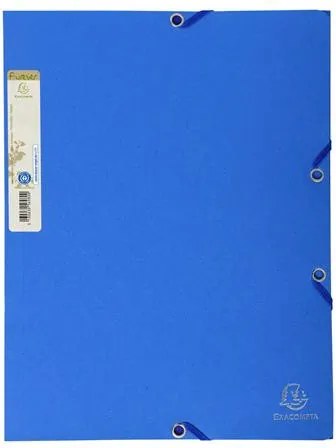 Gumis mappa, karton, A4, EXACOMPTA Forever®, kék (EX56982E)