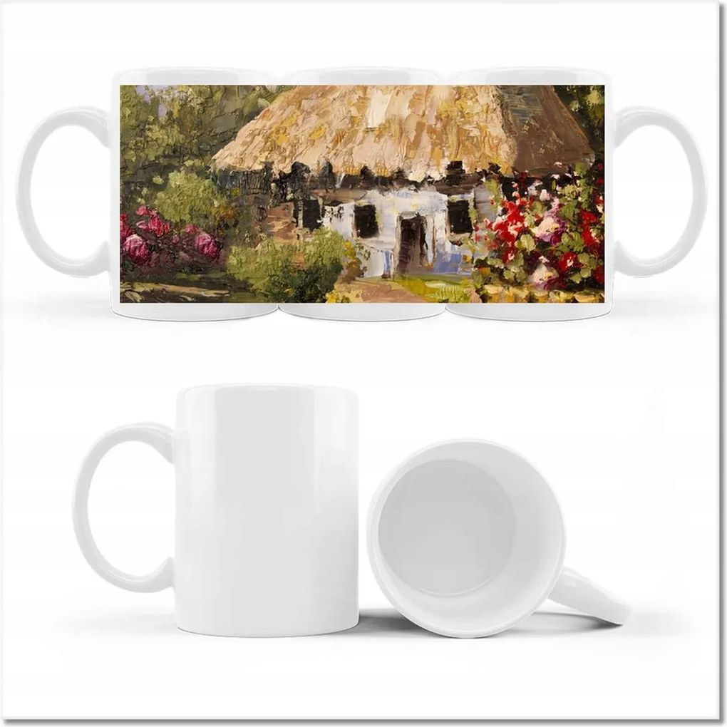 Nyomott mintás bögre Nyaralás a nagypapánál