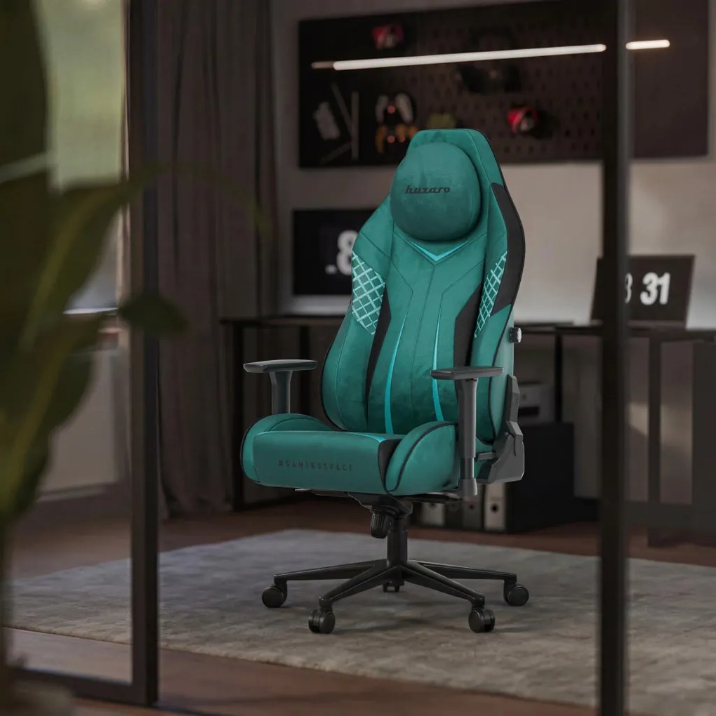 Ultra Gravity, Game szék, ergonomikus, velúr, zöld