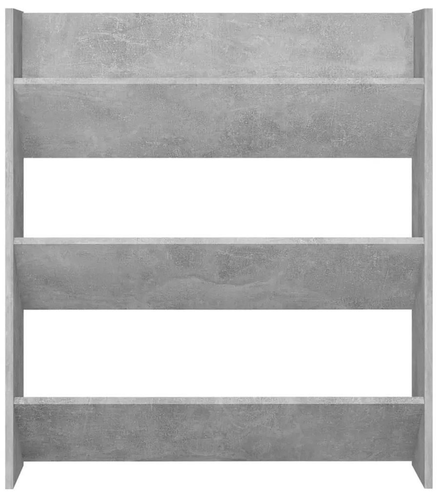 2 db betonszürke forgácslap fali cipősszekrény 80 x 18 x 90 cm