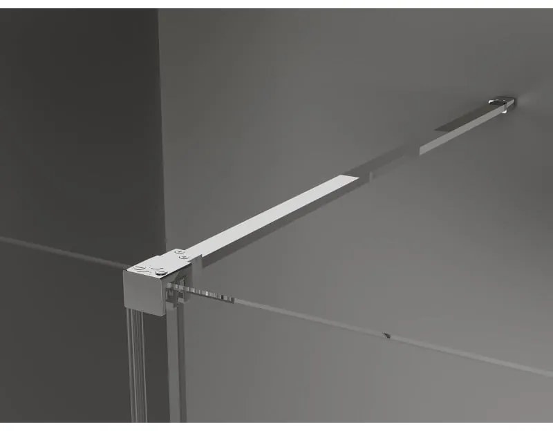 Mexen Velar, tolóajtó a nyílásba Walk-In típus 110 cm, 8 mm átlátszó üveg, króm, 871-110-000-03-01