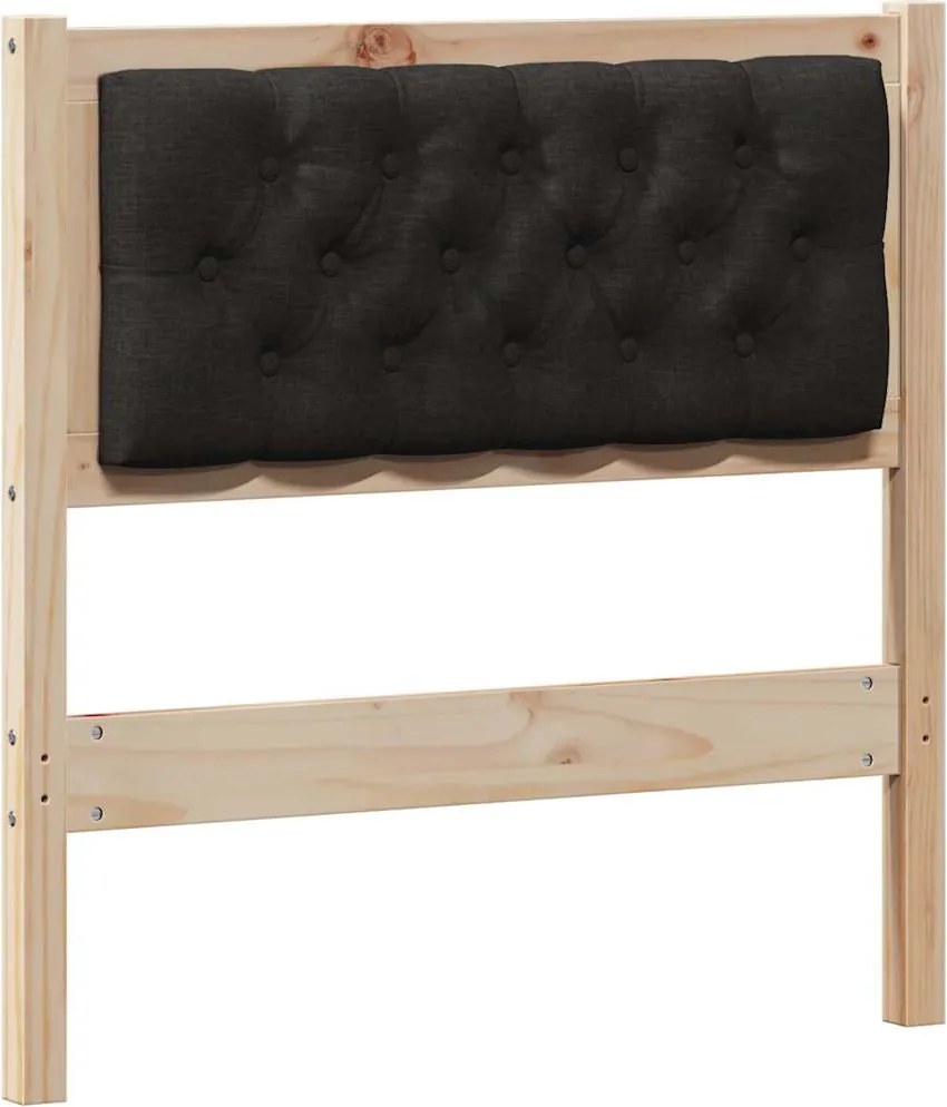 vidaXL Fejtámla Egyéb Barna és fekete 75 cm Tömör fenyőfa