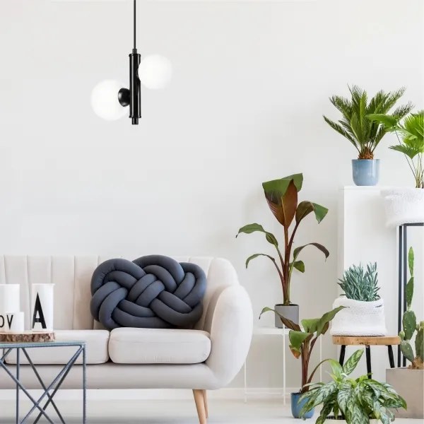 Csillár zsinóron LARRY 2xG9/15W/230V