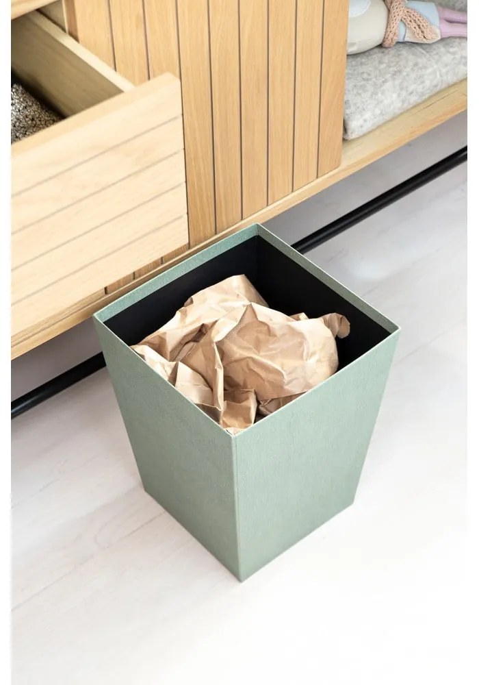 Kékeszöld irodai szemetes Sofia Canvas Paper Laminate – Bigso