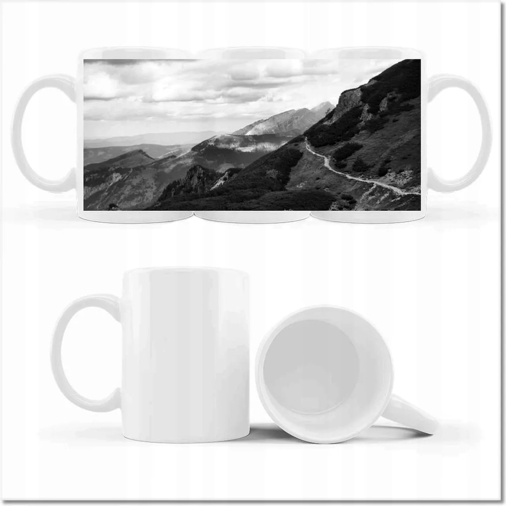 Bögre fényképpel Tátra Lengyel hegyek Kilátás