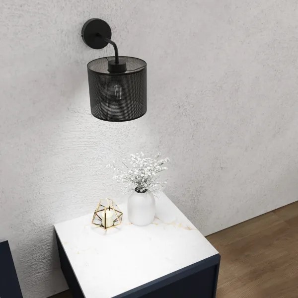 Fali lámpa LOFT SHADE 1xE27/60W/230V fekete