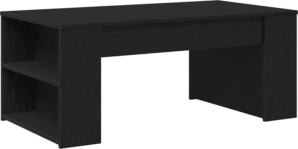 vidaXL Dohányzóasztal Fekete tölgy 102 x 55 x 42 cm Faanyag