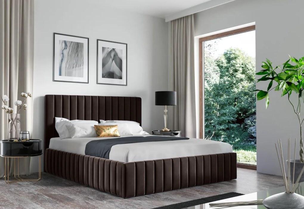 CHRISTIAN kárpitozott ágy, 160x200, trinity 01