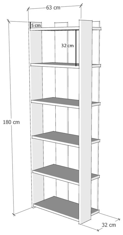 Regál Samiki (antracit + sárga). 1072479