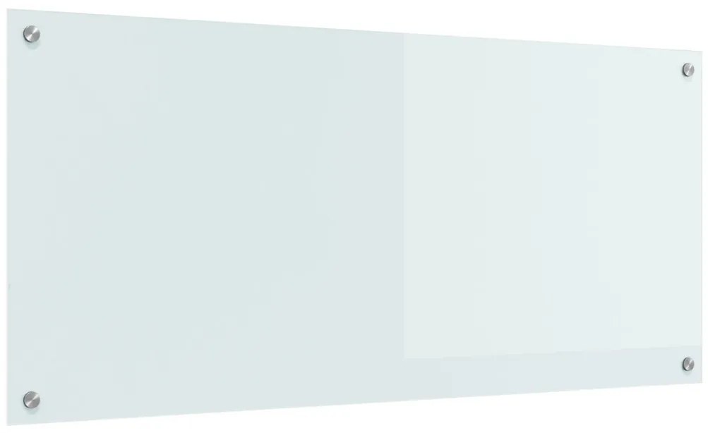 Konyhai Csempe Fehér 110x50x0,6 cm Edzett Üveg