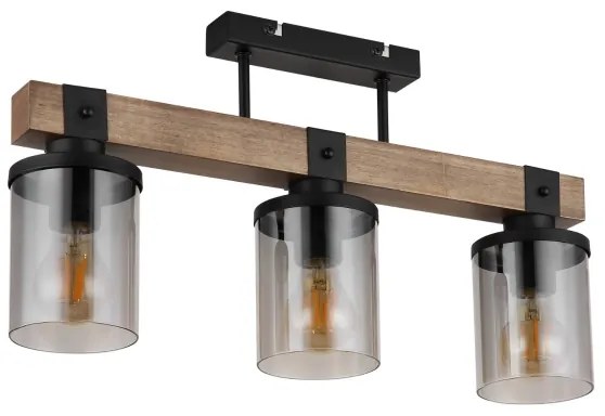 Brilagi - VISTA felületre szerelhető csillár 3xE27/60W/230V tölgy