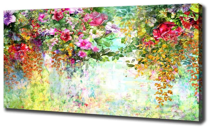 Vászonkép nyomtatás Multi-színű virágok pl-oc-140x70-f-120811758