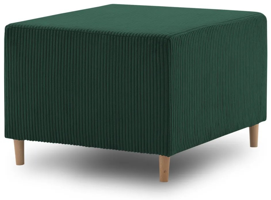 Fireze puff, kordbársony, zöld