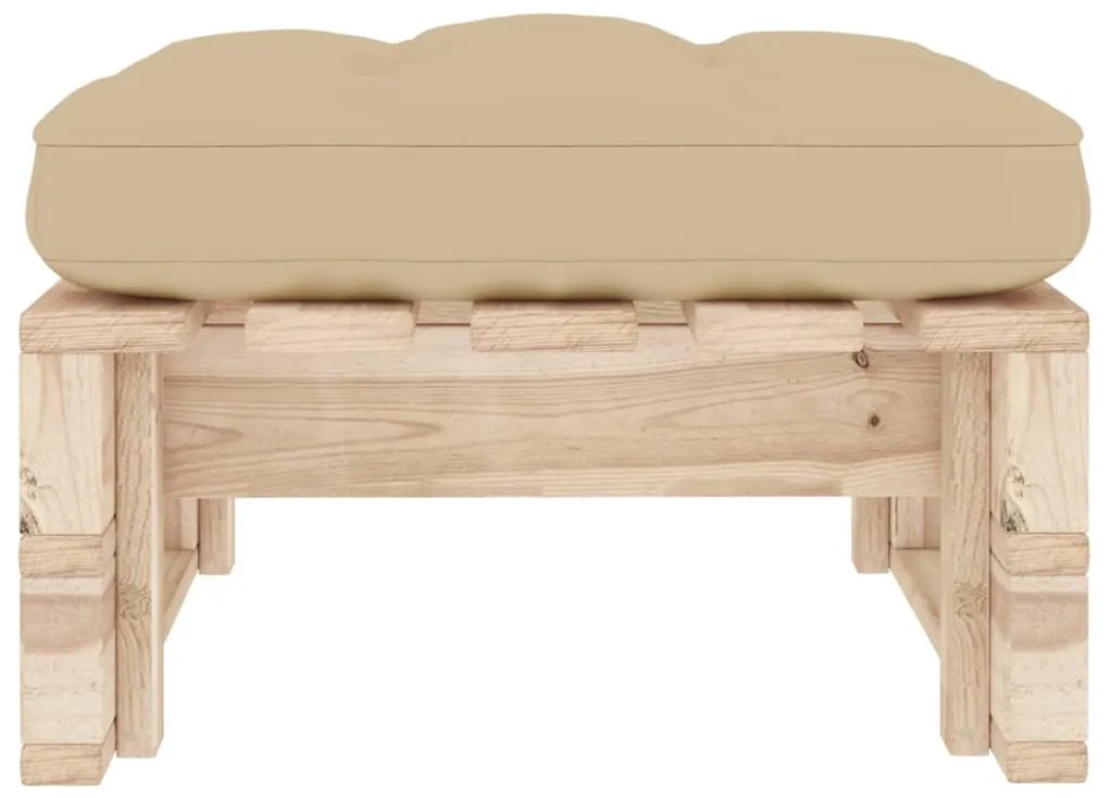 Impregnált fenyőfa kerti raklapzsámoly