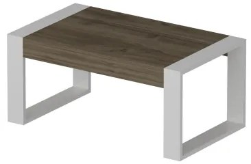 RETRO konferenciasztal 40x90 cm, fehér/barna színben