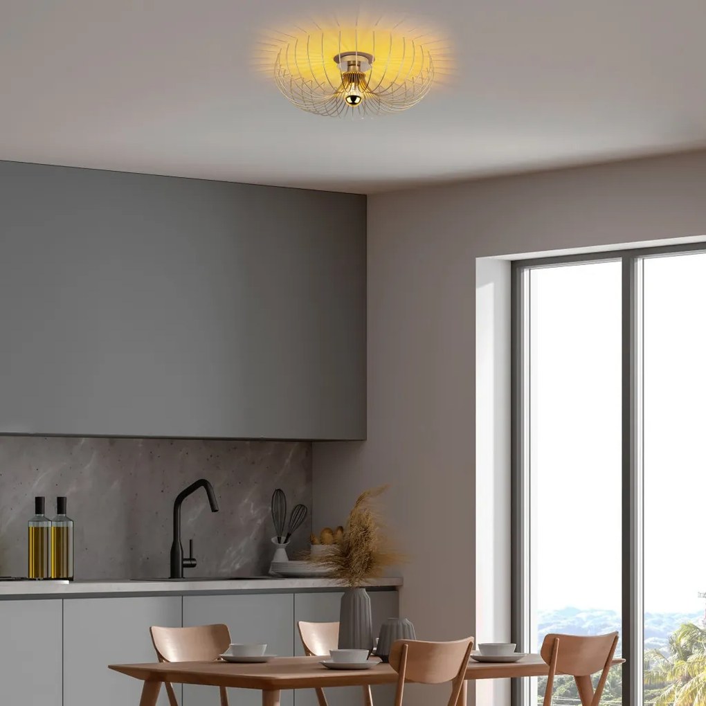 Karsortel N-639-1 arany fém függőlámpa, Ø56 cm