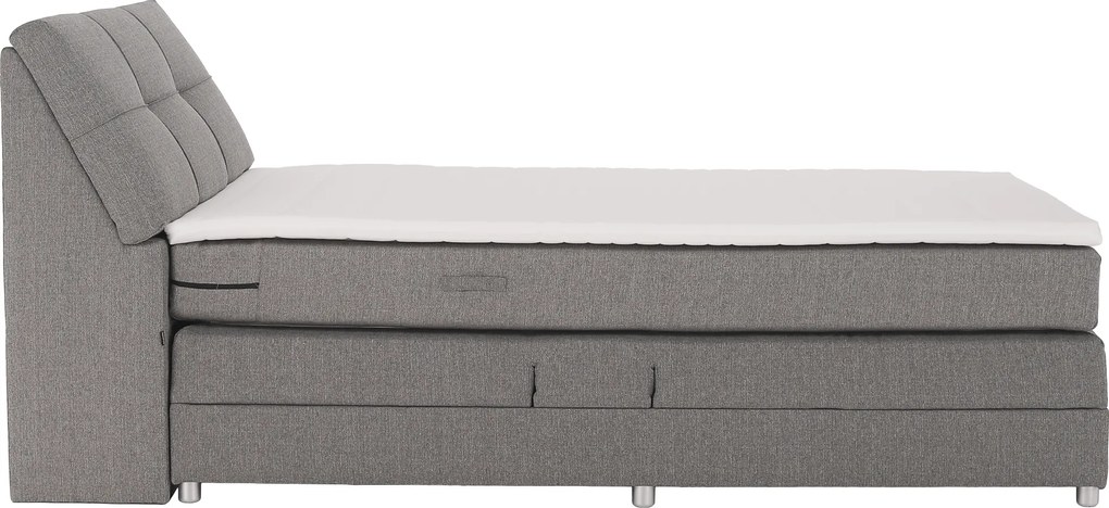 Elektromos állítható ágy, boxspring, szürke, 120x200, GERONA NEW