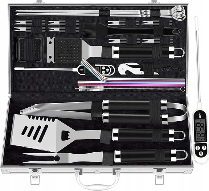 Romanticist Erős Prémium Grill szett Grillező szerszám koffer