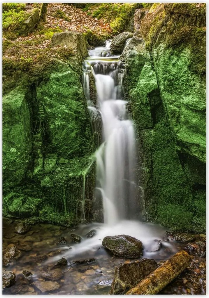 Poszterek 70x100 Vízesés Erdei zuhatag