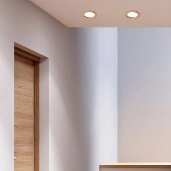 LED Beépíthető lámpa WOODY SPOT LED/16,5W/230V 4000K tölgy ø 18,5 cm