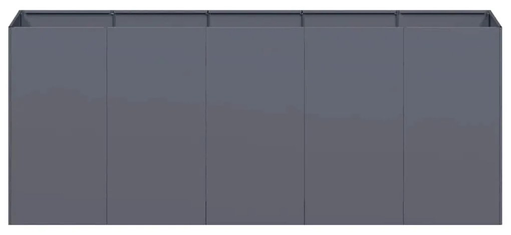 vidaXL növénytartó antracitszürke 200x40x80 cm hidegen hengerelt acél
