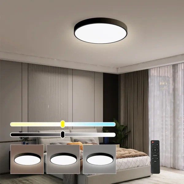 Brilagi-LED Dimmelhető lámpatest POOL SMART LED/48W/230V 40 cm Wi-Fi Tuya+távirányító fekete