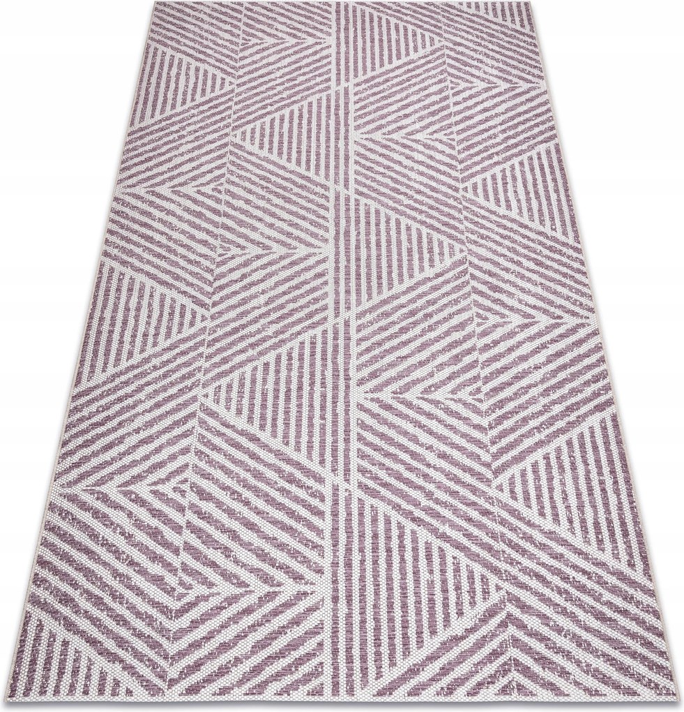 Juta Lapos Szövésű Szőnyeg 140x200 cm Háromszögek #B1386