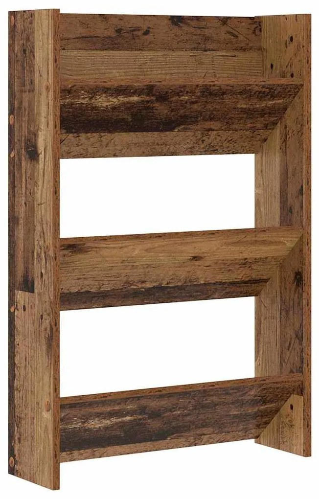 Cipőszekrény polcokkal 2 pcs Öreg fa 60 x 18 x 90 cm Faanyag