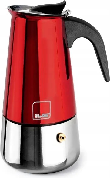 Kávéfőző 6 csésze számára Ibili indukciós 629706 piros