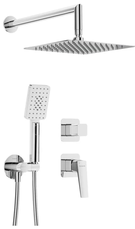 Deante NQL_09YK - BLUR zuhanyszett rejtett csapteleppel, fényes króm